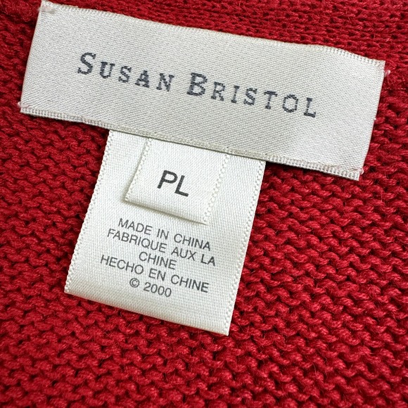 Vintage Susan Bristol Womens Sweater Vest Size Large Funky Retro Embroidered - Picture 3 of 9